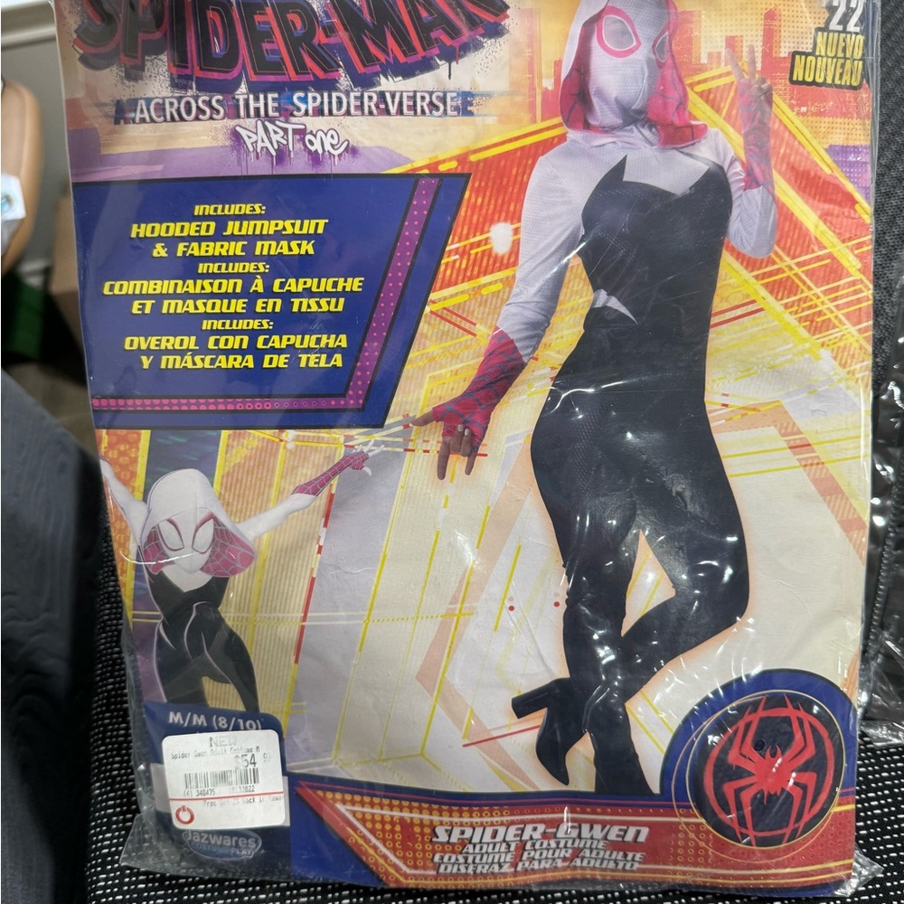 Marvel Spider-Gwen Women Costume - Black, White, and Pink